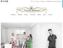 Tablet Screenshot of frankantoniohairandmakeup.com